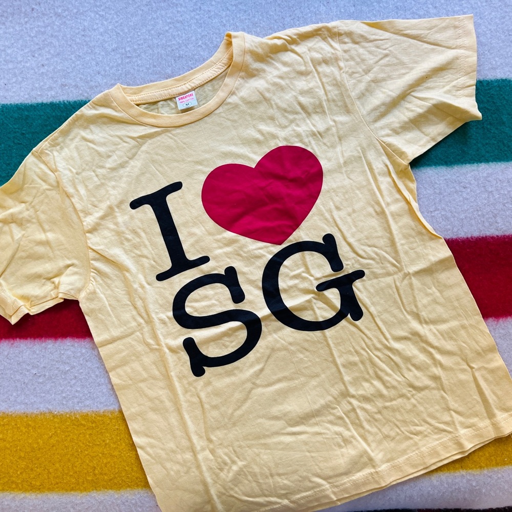 Yellow 'I Love SG' T-Shirt